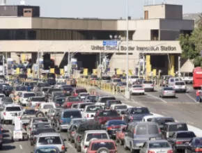 U.S.-Mexico border crossing.