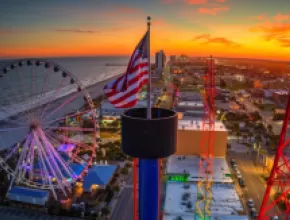 Myrtle Beach Boardwalk and Promenade.