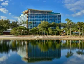 Walt Disney World Swan Reserve exterior rendering.