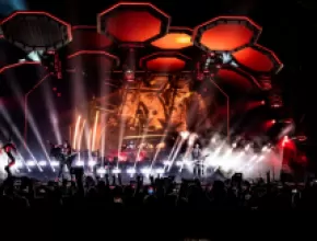 KISS performing at Hard Rock Live at Etess Arena 
