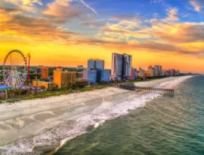 Myrtle Beach Boardwalk and Promenade.