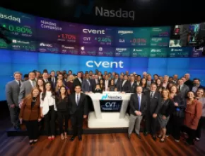 Cvent at Nasdaq launch.