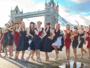 The Satin Dollz entertainment troupe.