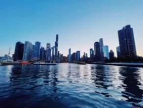 Chicago Skyline From the Chicago River