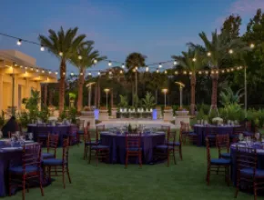 Windsong Fountain and Lawn event setup at Hyatt Regency Grand Cypress