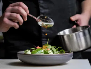 Food being prepared