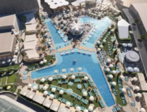 Rendering of Fontainebleau Las Vegas Pool District.