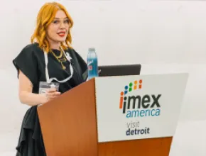 Megan Henshall at IMEX America