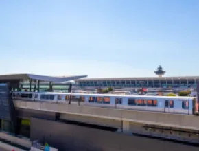 Washington Dulles International Airport Metrorail Station. Credit: Metropolitan Washington Airports Authority