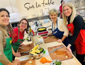 Team Achieve taking a Mexican live-cooking class before heading to Riviera Maya, Mexico to lead an event.