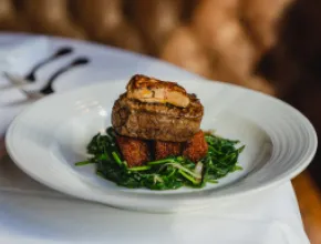 Chef Dayanandan's Tournedos Rossini, Photo Courtesy Jane Yun