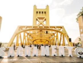 Event on Sacramento Tower Bridge