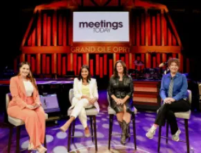 Photo of Dare to Interrupt taping at the Grand Ole Opry during Meetings Today LIVE! South.