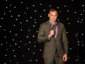 Comedian  Keith Alberstadt Performing Standup Comedy