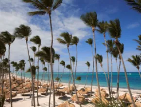 Paradisus Palma Real Golf & Spa Resort by Meliá beach area, Punta Cana, Dominican Republic