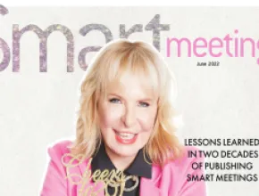 Image of Marin Bright on cover of Smart Meetings.