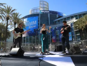 NAMM Show 2024 Outisde Anaheim Convention Center