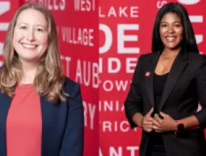 Photo of Cynthia Mokotoff (left) and Sheretha Bell (right)