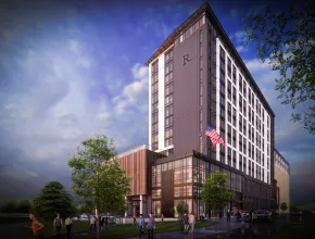 Rendering of the Marriott Renaissance in Research Triangle Park