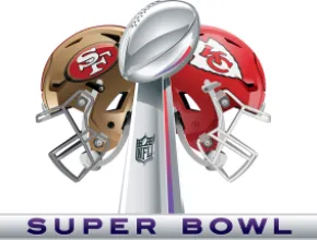 San Francisco 49ers and Kansas City Chiefs Helmets