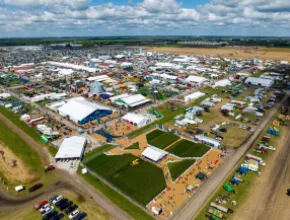 Photo of 2023 Farm Progress Show layout in Decatur, Illinois.