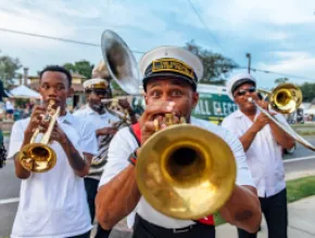 Baton Rouge Second Line Celebration. Credit: Sarah Barton