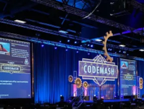Photo of stage of CodeMash 2020.