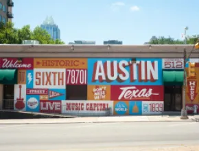 Historic Sixth Street Mural in Austin, Texas. Credit: Carmen M. Fischer