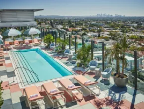 Pendry West Hollywood rooftop pool
