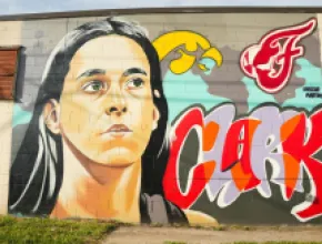 Caitlin Clark Mural. Photo Credit: Visit Indy
