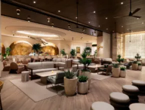 Bel-Aire Lounge Patio and Interior by Clint Jenkins Art by Joel Mesler