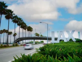 LAX sign in Los Angeles