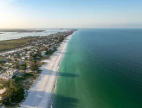 16 miles of sugar-white sand along the low-rise beaches of the Bradenton Area.