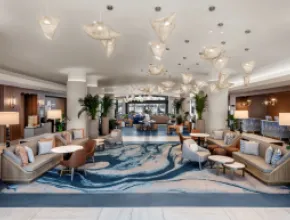 Sheraton San Diego Resort lobby. Credit: Peregrine Hospitality.