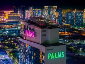 Aerial view Palms Casino Resort in Las Vegas
