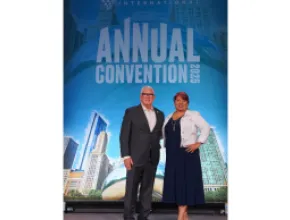 Don Welsh, President and CEO of Destinations International and Sherry L. Rupert (Paiute/Washoe), CEO of AIANTA  