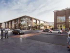 Bloomington Convention Center exterior rendering. Credit: Visit Bloomington