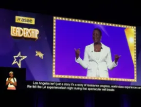 Michelle Mason presents at ASAE Annual Meetings & Exposition at Los Angeles Convention Center