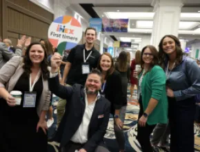 IMEX's first timers welcome team.