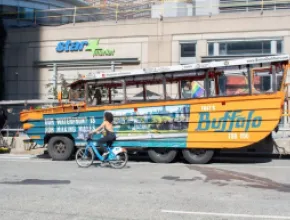 Visit Buffalo duck boat is seen in Boston.