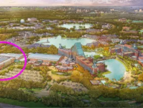 Walt Disney World Swan and Dolphin Aerial View