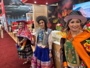 Guatemala booth at IMEX. 