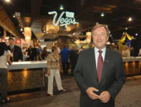 Rossi Ralenkotter on the convention floor.