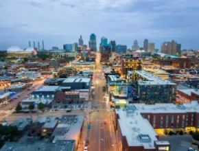 Downtown Kansas City skyline. CREDIT Michael Edwards-Visit KC