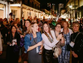 Meetings Today Live! South attendees get the authentic Mardi Gras experience. 