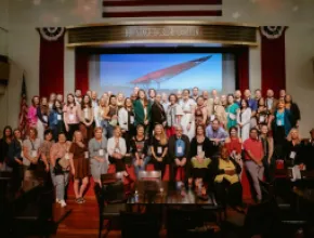 Meetings Today Live! South group photo at The National WWII Museum. 