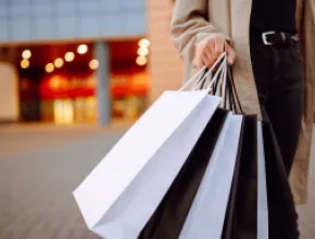 Shopping bag stock photo. 