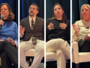 Photo of the medical meetings town hall panelists.