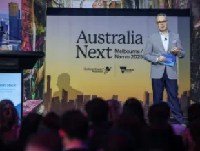 Robin Mack at Australia Next 2025. Credit: Tourism Australia