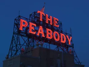 Rooftop sign at The Peabody Memphis. Credit: The Peabody Memphis